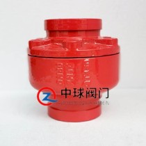 中阀沟槽消声止回阀/DN100/球墨铸铁/中阀