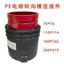 电熔转沟槽直通/110*114/PE/DQ